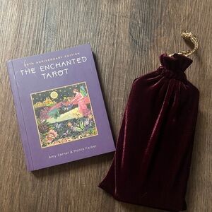 The Enchanted Tarot Book with Velvet Pouch